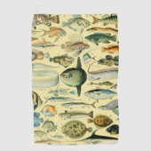  wetenschappelijke Vissende kunst Golfhanddoek (Voorkant)