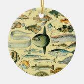  wetenschappelijke Vissende kunst Keramisch Ornament (Voorkant)