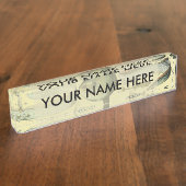  wetenschappelijke Vissende kunst Naambordje (Zijkant)