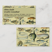  wetenschappelijke Vissende kunst Visitekaartje (Voorkant / Achterkant)