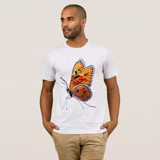 Wetenschappelijke vlinderspecimens T-shirt (Voorkant volledig)