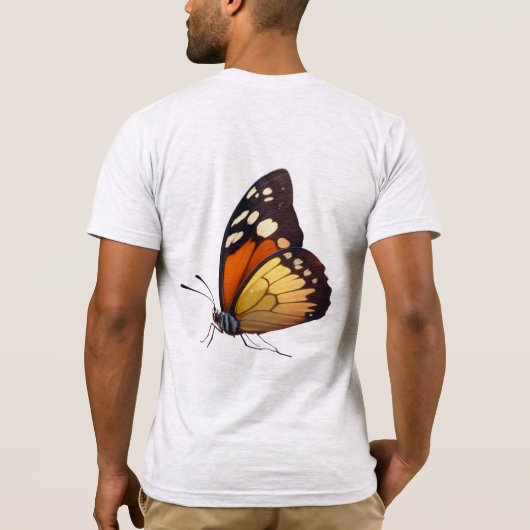 Wetenschappelijke vlinderspecimens T-shirt (Achterkant)