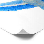 Wetenschappelijke Vogel Waterverf Grote Blauwe Her Poster (Hoek)