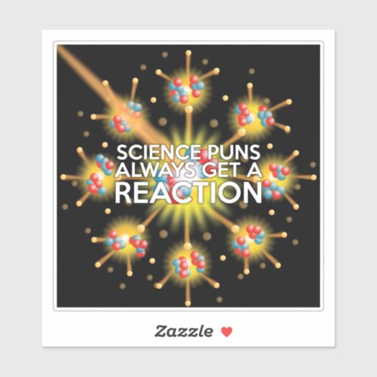 WETENSCHAPPELIJKE WORDPUNS LEVEREN ALTJD EEN REACT STICKER (Vel)