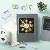 WETENSCHAPPELIJKE WORDPUNS LEVEREN ALTJD EEN REACT STICKER (iPad Cover)