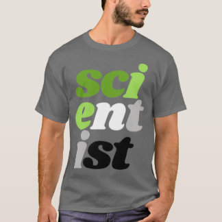 wetenschapper aromantic verticaal op grens 1 t-shirt