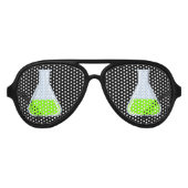 Wetenschapper Bioloog Laboratorium Fun Party Aviator Zonnebril (Voorkant)