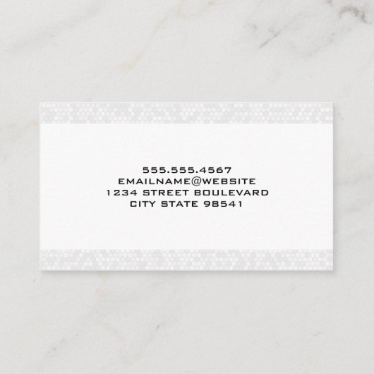 Wetenschapper experimenteert in het lab visitekaartje (Achterkant)