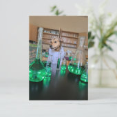 Wetenschapper Grappig Schattige Hondenboek Kostuum Bedankkaart (Staand voorkant)