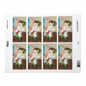 Wetenschapper met reageerbuizen etiket (Full Sheet)