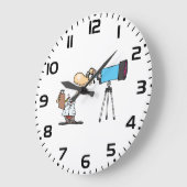 Wetenschapper met Telescope Astronomy Science Humo Grote Klok (Hoek)