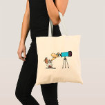 Wetenschapper met Telescope Astronomy Science Humo Tote Bag<br><div class="desc">Draag je liefde voor de wetenschap waar je ook gaat met deze leuke wetenschapper cartoon canvas tas. Met een eigenzinnige wetenschapper die door een telescoop kijkt, is dit ontwerp perfect voor liefhebbers van astronomie, ruimteliefhebbers en wetenschapsgeeks. Of je nu naar school, de bibliotheek of een wetenschapsbeurs gaat, deze canvas tas...</div>