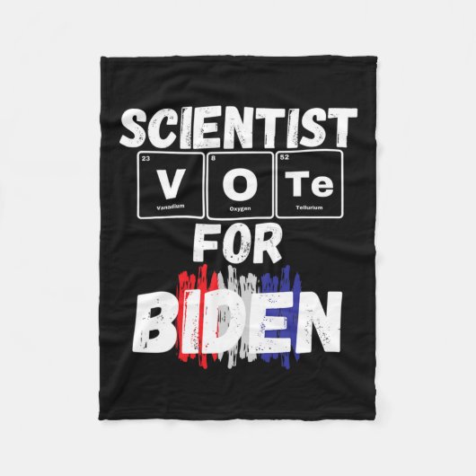 Wetenschapper stemt op Biden Fleece Deken (Voorkant)