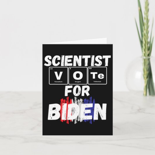 Wetenschapper stemt op Biden Kaart (Voorkant)