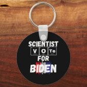 Wetenschapper stemt op Biden Sleutelhanger (Voorkant)