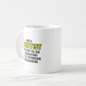 Wetenschapper...Superieure intelligentie Koffiemok (Voorkant links)