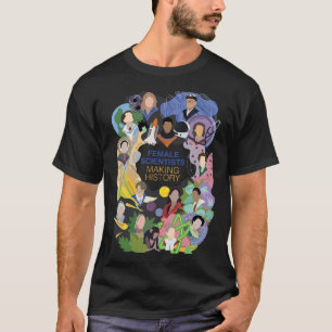 Wetenschappers in de vrouw t-shirt