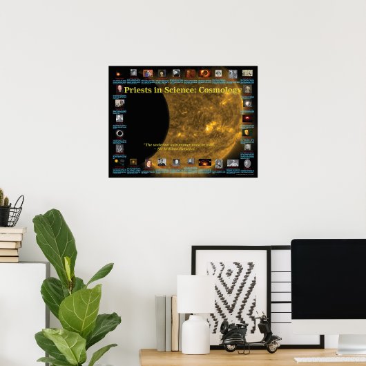 Wetenschappers: kosmologie poster (Thuiskantoor)