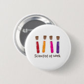 Wetenschappers op het werk ronde button 5,7 cm (Voorkant /achterkant)