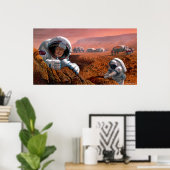 Wetenschappers op Mars Poster (Thuiskantoor)