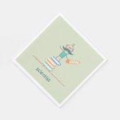 Wetenschappers staan op de boeken servet (Hoek)