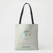 Wetenschappers staan op de boeken tote bag (Voorkant)