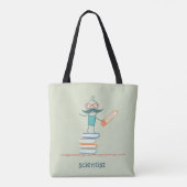Wetenschappers staan op de boeken tote bag (Achterkant)