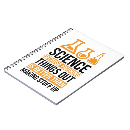 Wetenschappers van laboratoriumtechnici notitieboek (Linkerzijde)