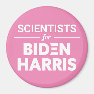 Wetenschappers voor Biden Harris Custom Text Pink Magneet
