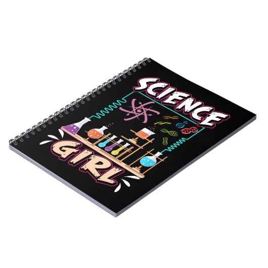 Wetenschappers voor Girl Chemistry Laboratory Scie Notitieboek (Linkerzijde)