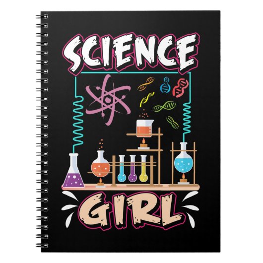 Wetenschappers voor Girl Chemistry Laboratory Scie Notitieboek (Voorkant)