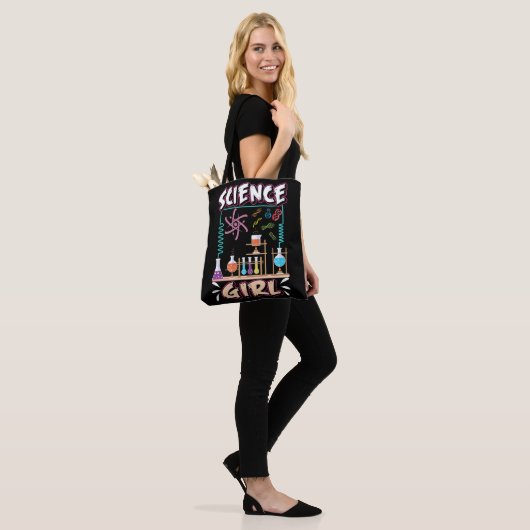 Wetenschappers voor Girl Chemistry Laboratory Scie Tote Bag (Op model)