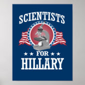 WETENSCHAPPERS VOOR HILLARY POSTER (Voorkant)