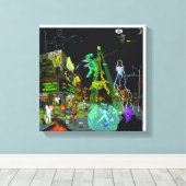 Wetenschappers zijn ontuchbaar canvas afdruk (Insitu (Houten vloer))