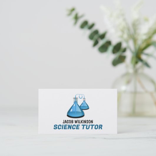 Wetenschapsbegeleiders, wetenschapsleraar, leraar visitekaartje (Staand voorkant)