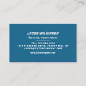 Wetenschapsbegeleiders, wetenschapsleraar, leraar visitekaartje (Achterkant)