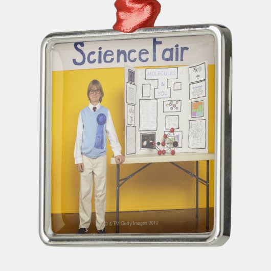 Wetenschapsbeurs Metalen Ornament (Links)