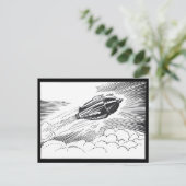  wetenschapscampagne in de wolken briefkaart (Staand voorkant)