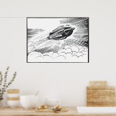  wetenschapscampagne in de wolken poster (Keuken)