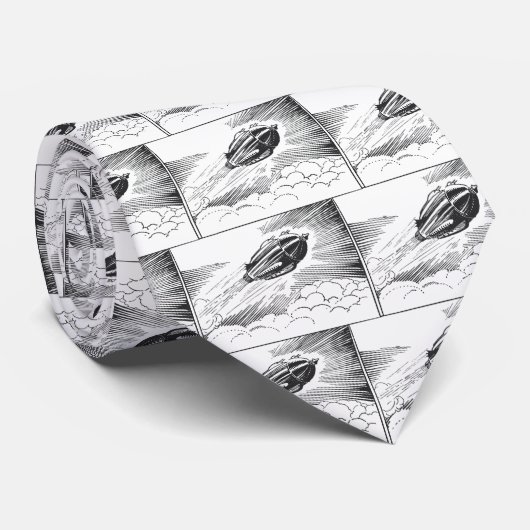  wetenschapscampagne in de wolken stropdas (Opgerold)