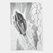  wetenschapscampagne in de wolken theedoek (Verticaal)