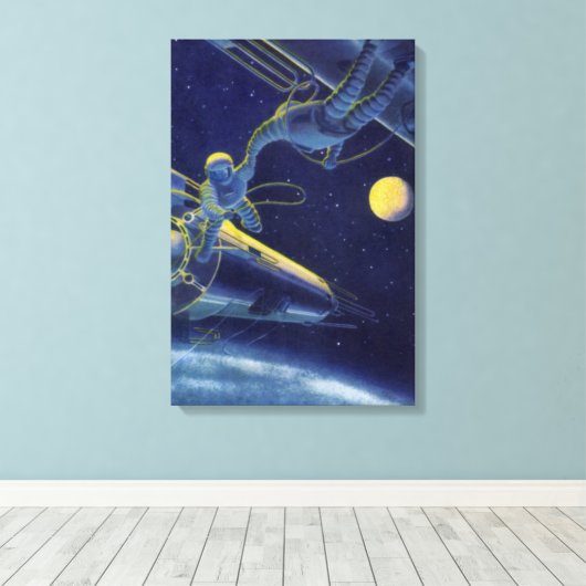 wetenschapscentra in de buitenruimte canvas afdruk (Insitu (Houten vloer))