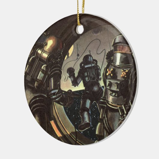  wetenschapscentra op een ruimteruil keramisch ornament (Links)