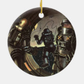  wetenschapscentra op een ruimteruil keramisch ornament (Achterkant)