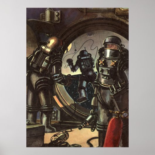 wetenschapscentra op een ruimteruil poster (Voorkant)