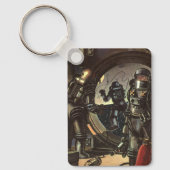  wetenschapscentra op een ruimteruil sleutelhanger (Voorkant)