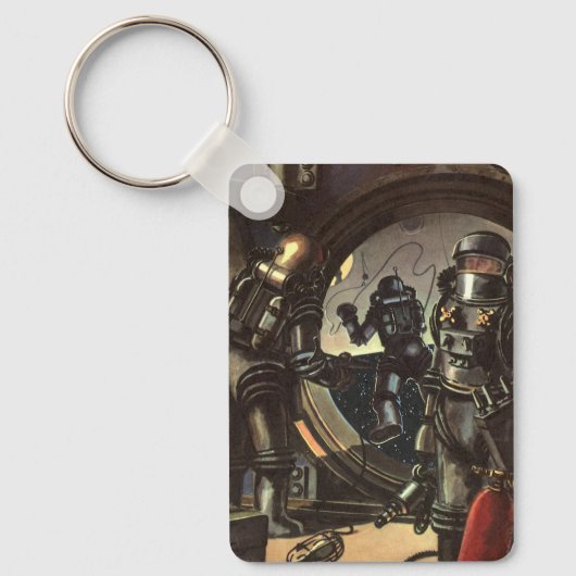  wetenschapscentra op een ruimteruil sleutelhanger (Voorkant)