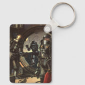  wetenschapscentra op een ruimteruil sleutelhanger (Achterkant)