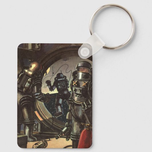  wetenschapscentra op een ruimteruil sleutelhanger (Achterkant)