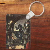  wetenschapscentra op een ruimteruil sleutelhanger (Achterkant)